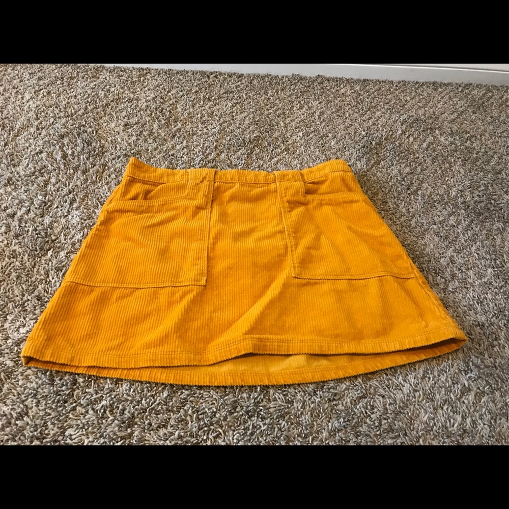 corduroy mini skirt